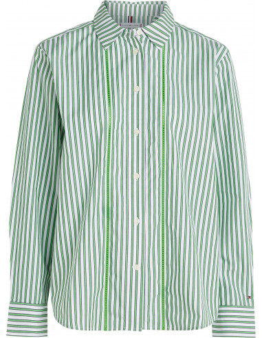 CAMISA WW0WW37996 STRIPE RELAXED 