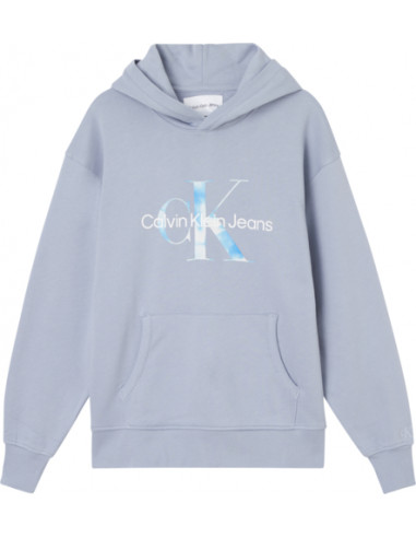 SUDADERAS J20J218988 AQUA MONOGRAM  